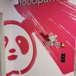 Food Panda iroda fólia dekoráció